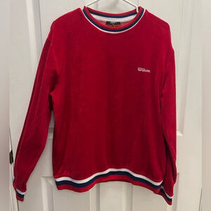 Forever21 X Wilson collab Large Red Tennis Sweater